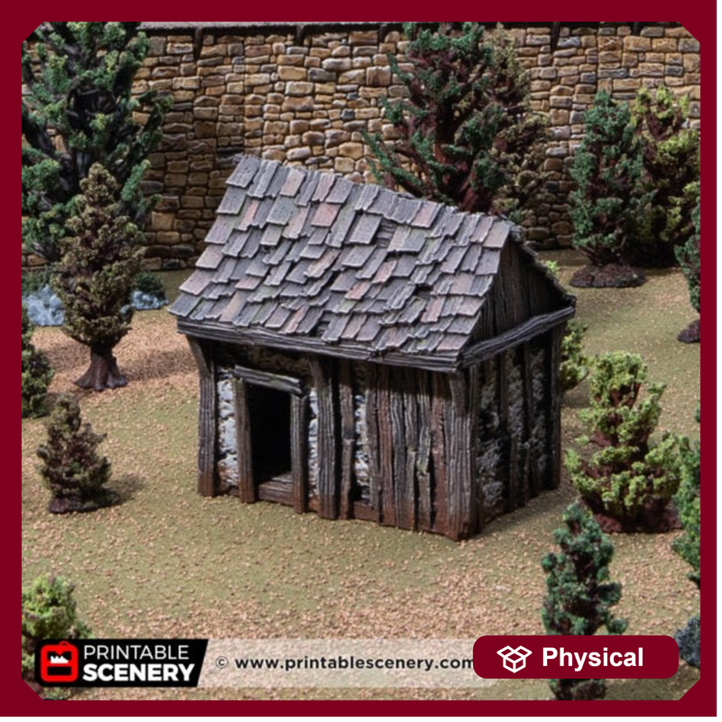 Osberts Shanty - Kingdoms of Throne and Ash - Printable Scenery - Terrain, Wargaming, D&D, DnD