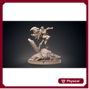 Legendary Female Barbarian with Great Axe | 28mm,32mm Scale, 55mm, 70mm  | Resin figurine Statue | Dungeons and Dragons | Clay Cyanide | - Only-Games