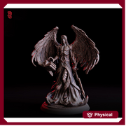 Celestial Angel Commander | 28mm,32mm,54mm,75mm,100mm Scale Resin  | Unpainted Miniature| D&D - Only-Games