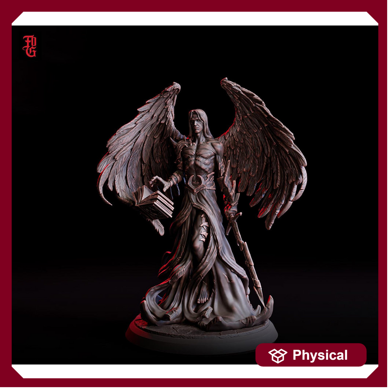 Celestial Angel Commander | 28mm,32mm,54mm,75mm,100mm Scale Resin  | Unpainted Miniature| D&D - Only-Games