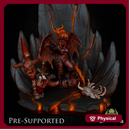Hell Scenery [PRE-SUPPORTED] Devil Fire Lava Ground Diorama