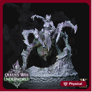 Female Drider Dark Elf Lolth Monstrosity | 28mm and 32mm scale. 65mm tall | DnD Miniature | Drow Rider | Miniature for Dungeons and Dragons| - Only-Games