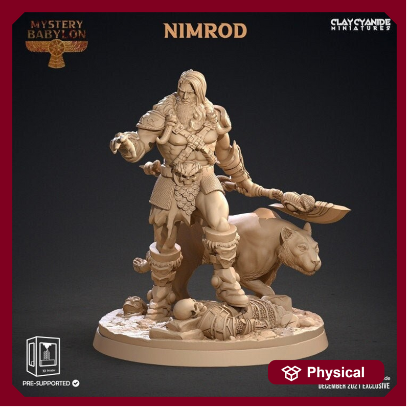 Ranger Beast Master with Panther Companion | 28mm,32mm scale and 55mm tall  | Resin Miniature | Dungeons and Dragons | Clay Cyanide | - Only-Games