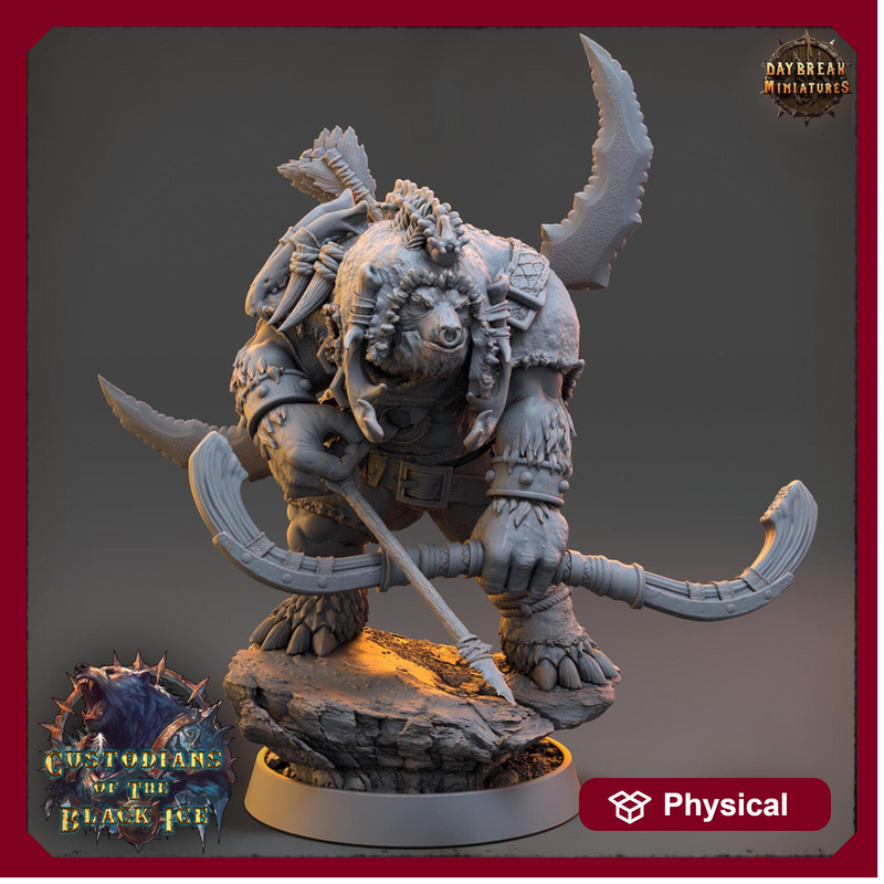 BearFolk Fighter Werebear Fighter Archer 5 Sizes /| D&D 5e | Dungeons and Dragons |Pathfinder - Only-Games