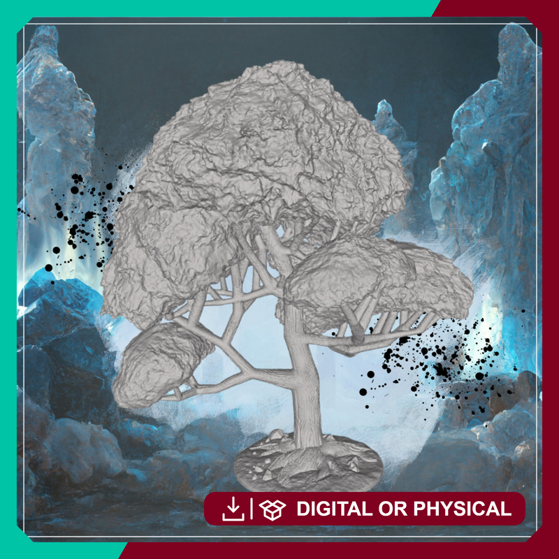 Tree 3 - Wilderness Terrain Prop STL, DnD & Wargaming Scenery
