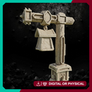 Sign with Lantern - Tabletop Terrain Prop STL, DnD & Wargaming Scenery