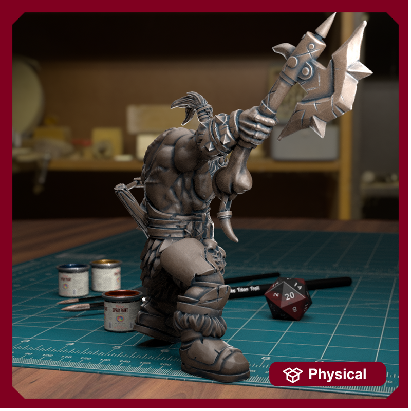 Orc Spearman - TytanTroll Miniatures - DnD - Fantasy