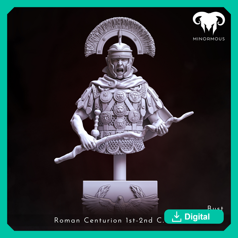 Bust - Roman Centurion 1st-2nd C. A.D. Discipline and Order!
