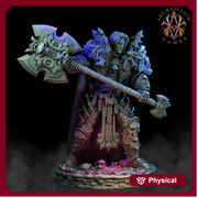 Oathbreaker Paladin Great Weapon Master Unpainted Miniature | 28mm, 32mm, 75mm Scales | Dungeons and Dragons | Pathfinder | Frostgrave | DnD - Only-Games