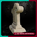 Cross Tombstone 4 - Graveyard Terrain STL, DnD & Wargaming Scenery