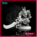 (0033) Male orc oni with halberd