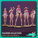 GIRLS ON THE BEACH / 5 PIECES