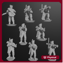 10 & 15mm British Infantry in Berets with LAW Launchers (8 poses)