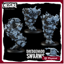 Dredgenado swarms (3 physical models)