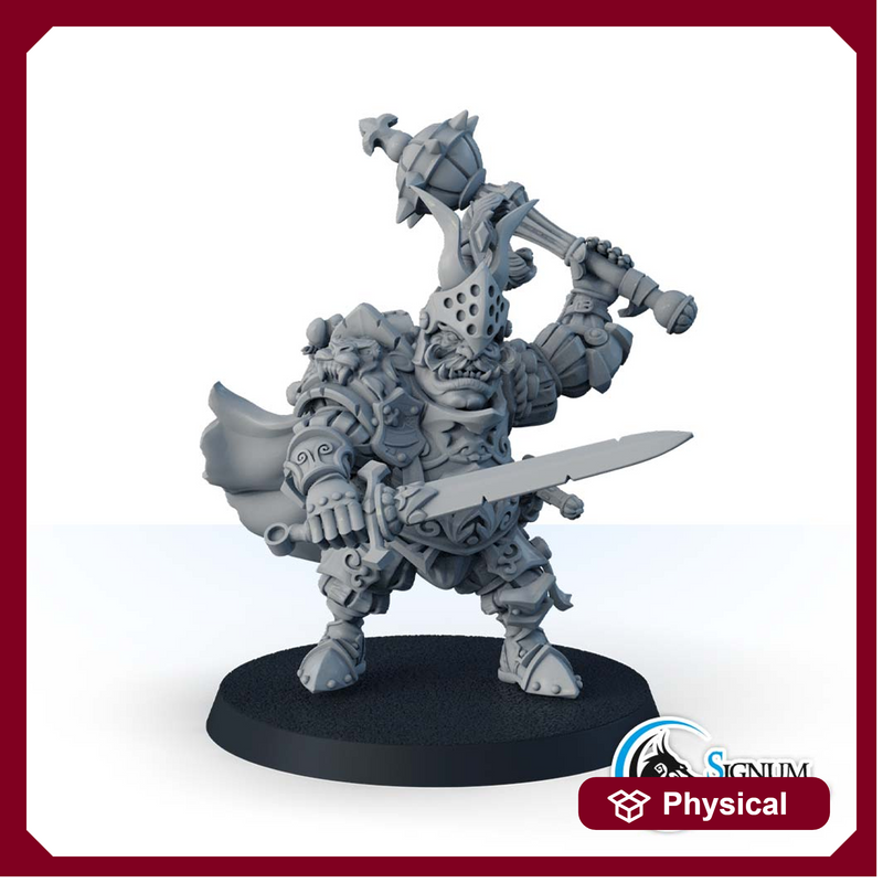 Ogre with mace, “Ironheads” heavy infantry