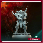 Sci-Fi Miniature Chaos Space Knight, Orbita Hellscape Legions Marauder | 28mm,32mm, 54mm, 75mm,100mm Scales | Resin Mini | Archvillain Games - Only-Games