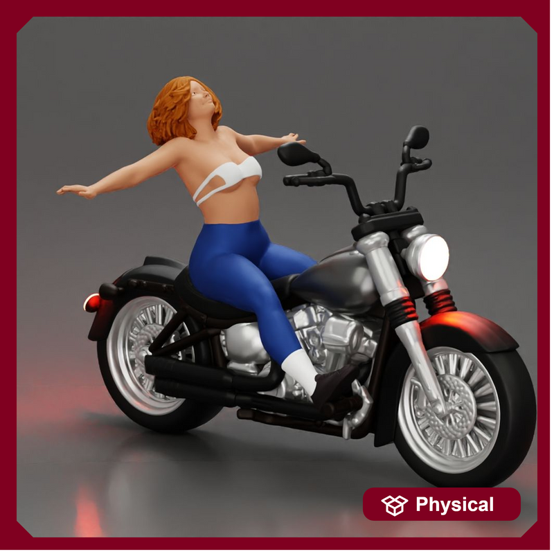 Boldly Riding Through the Air with a Powerful Motorbike Stance 2