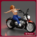 Boldly Riding Through the Air with a Powerful Motorbike Stance 2