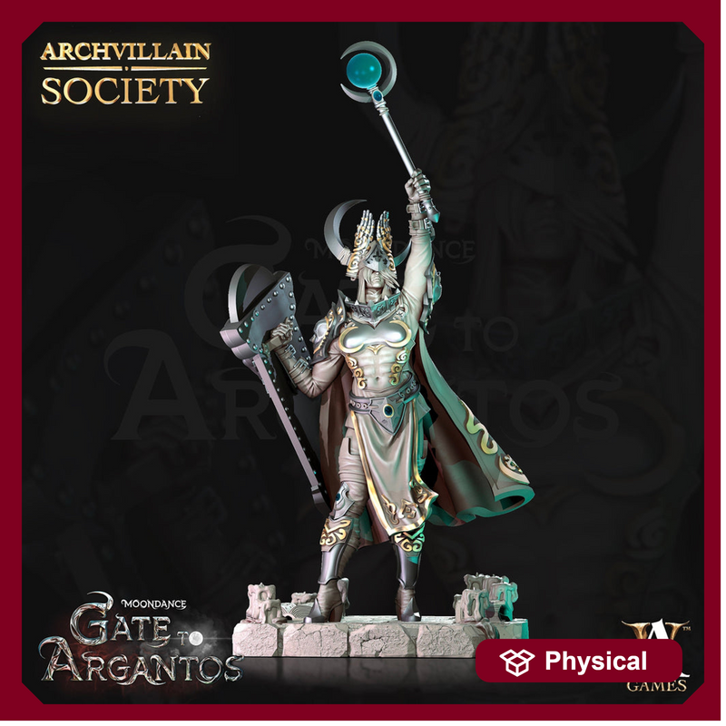 Cleric Paladin with Shield PC/NPC | Unpainted Resin Miniature | 28mm, 32mm, 75mm Scales | Dungeons and Dragons | Pathfinder | DnD - Only-Games