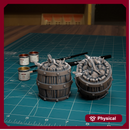 Vegetable Barrel - Frostgrave Pathfinder - Fantasy DND - TytanTroll Miniatures