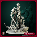 Laedria Necromancer diorama 75 mm