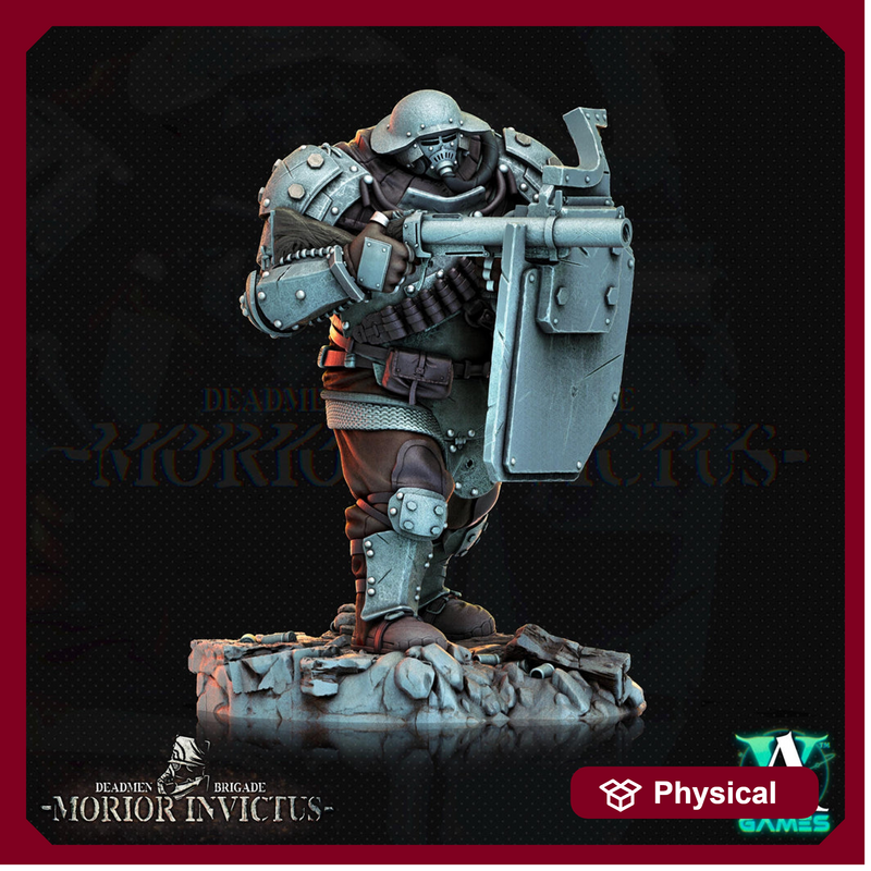 Sci-Fi Miniature Army Veterans | Base sizes: 25mm.32mm,40mm,65mm,80mm (see description) | Resin Mini | Morior Iron Guard | Archvillain Games - Only-Games