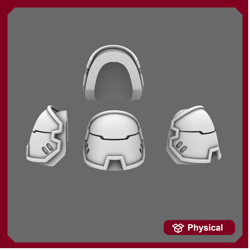 Space Knights V4 Savage Plain Shoulder Pads Type C X 10