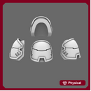 Space Knights V4 Savage Plain Shoulder Pads Type C X 10