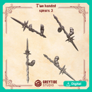 Two handed spears 3 CL