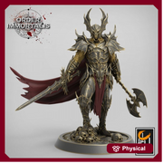 Oathbreaker Paladin, Chaos Knight, Vampire Knight Unpainted Miniature | 28mm, 32mm,54mm, 75mm, 100mm Scales |D and D| Pathfinder | - Only-Games