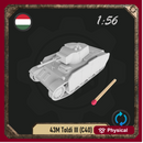 1/56 43M Toldi III (C40) skirted