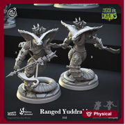 Yuan-Ti Pureblood Serpentfolk Ranged | 70mm tall available: 28mm, 32mm,75mm Scale | Heroic Scale |  - Minis - D&D -  Snake creature - Only-Games