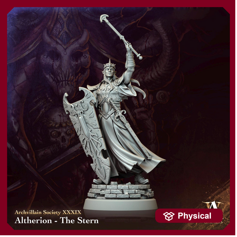 Elf Lord Eldritch Knight Fighter | 28mm, 32mm,54mm, 75mm, 100mm Scales | Dungeons and Dragons | Pathfinder | - Only-Games