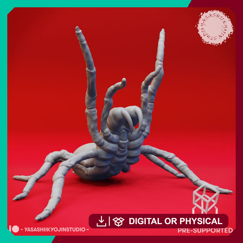 Giant Spider - Rearing - Tabletop Miniature (Pre-Supported)