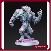Werewolf | 28mm and 32mm Scale | Werewolf Miniature | Dungeons and Dragons Miniatures Lycan | Pathfinder Miniatures | Figurine | DnD Mini | - Only-Games
