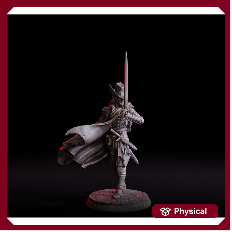 Human Fighter Swashbuckler Duelist | 5 Sizes /Scales | Player Character | D&D 5e Pathfinder - Only-Games