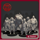 Print of the Dead - Drop 003 - Full Set of 6 Grey Resin - The Supermarket - Panic in the Aisles