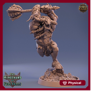 Minotaur Warrior War Chief | Scales: 28mm | 32mm | 75mm | D&D 5e Megaboss | Dungeons and Dragons | Pathfinder | Daybreak Miniatures - Only-Games