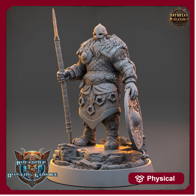 Viking Human Ranger Fighter PC NPC | 28mm, 32mm, 54mm, 75mm Scales 100mm Tall | Dungeons and Dragons | Pathfinder | Daybreak Miniatures - Only-Games
