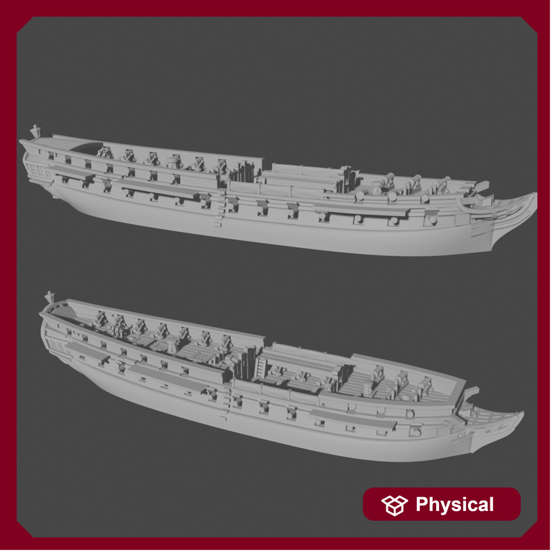 1/700 & 1/1200 French Virginie-class 5th rates (40 guns), 1794-1884, AOA-FR-4