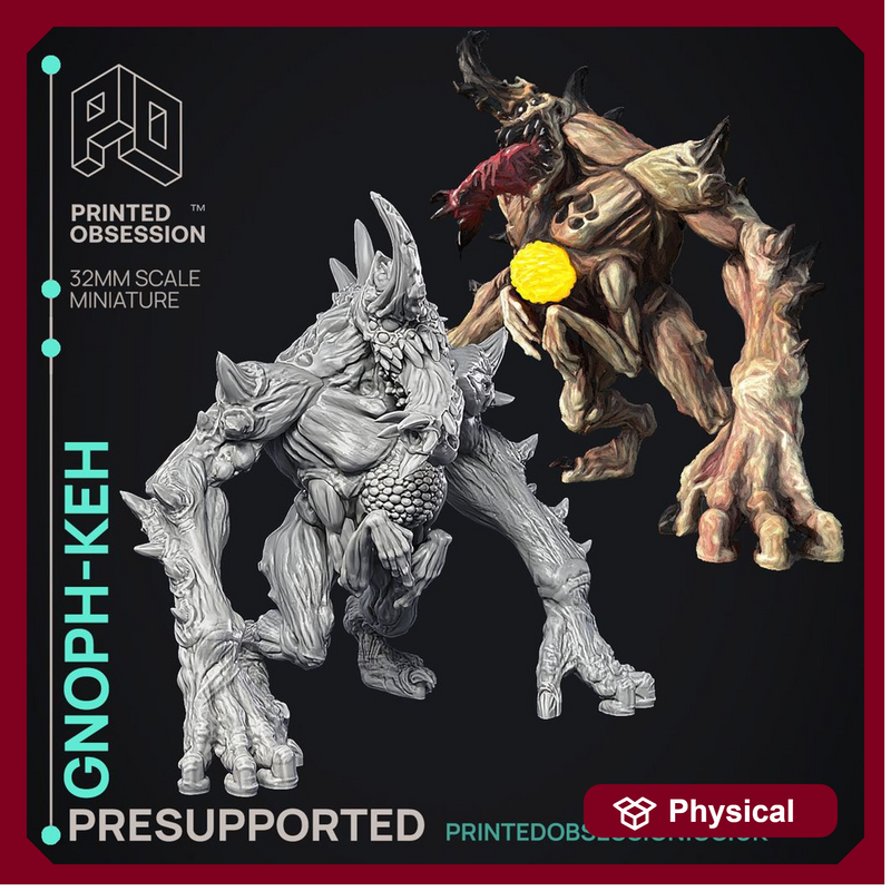 Gnophkeh - The Wondering Desert -  PRESUPPORTED - Illustrated and Stats - 32mm scale - Only-Games