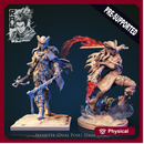 Naisette The Demon Hunter - Idle and Action Pose