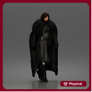 Fearless Warrior Walking Proudly in Heavy Armor and Fur Cloak