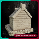 Tiny Dog House with Doggo - Farm Prop STL, DnD & Wargaming Terrain