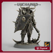 Fighter Flail, Light Soldier, Oathbreaker Paladin,  Unpainted Miniature | 28mm, 32mm,54mm,75mm Scales | Dungeons and Dragons | Pathfinder | - Only-Games