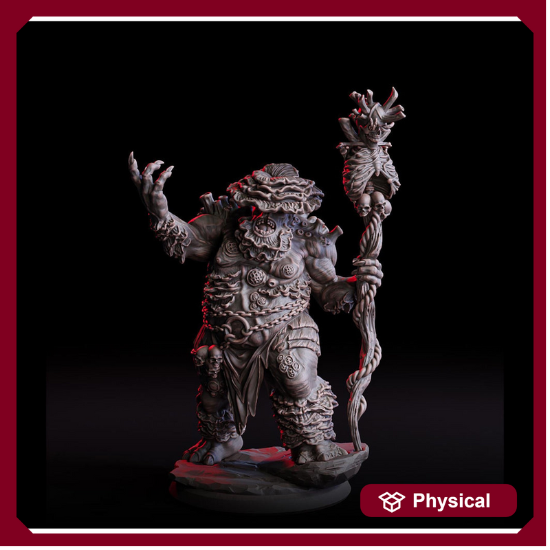 Myconid Shaman Adult, fungus ones, fungus folk, Unpainted Resin Miniature  | 28mm, 32mm,54mm,75mm,100mm  | Dungeons and Dragons | - Only-Games