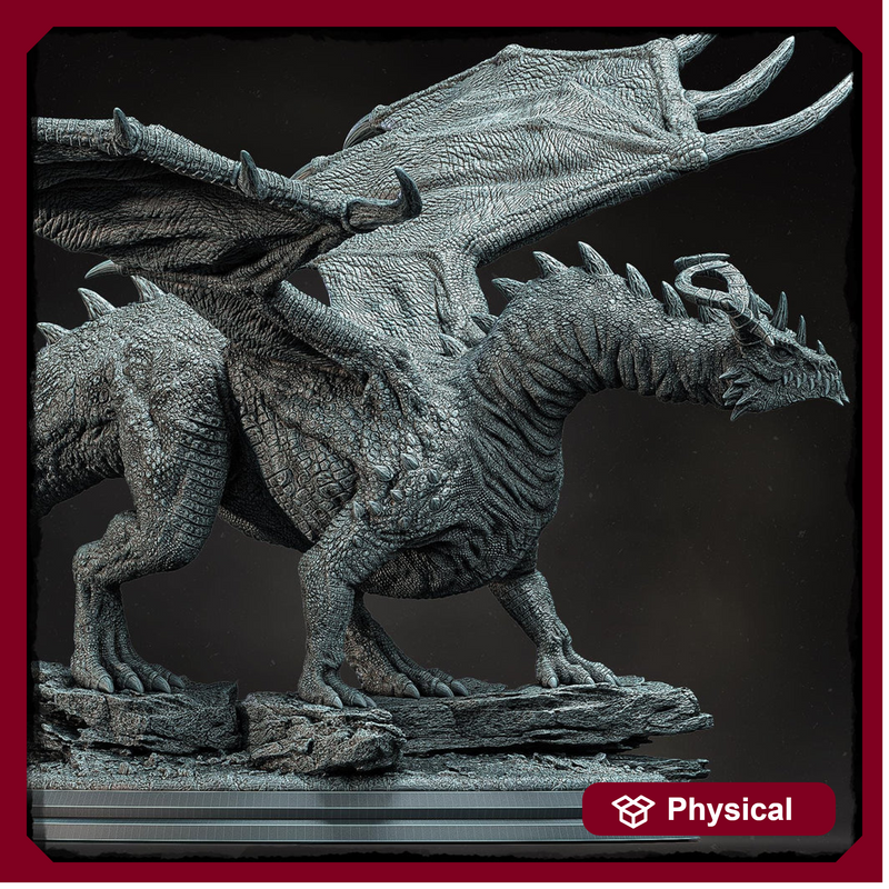 Chromatic Dragon (4 sizes) D&D  Unpainted Miniature |  250mm Long, 250mm Wing Span | Resin Dragon Statue | Figurine  Dungeons and Dragons 5e - Only-Games