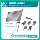 Rough Rider banners and bugle