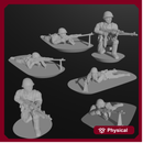 10 & 15mm Soviet Infantry with RPKs (9 models)
