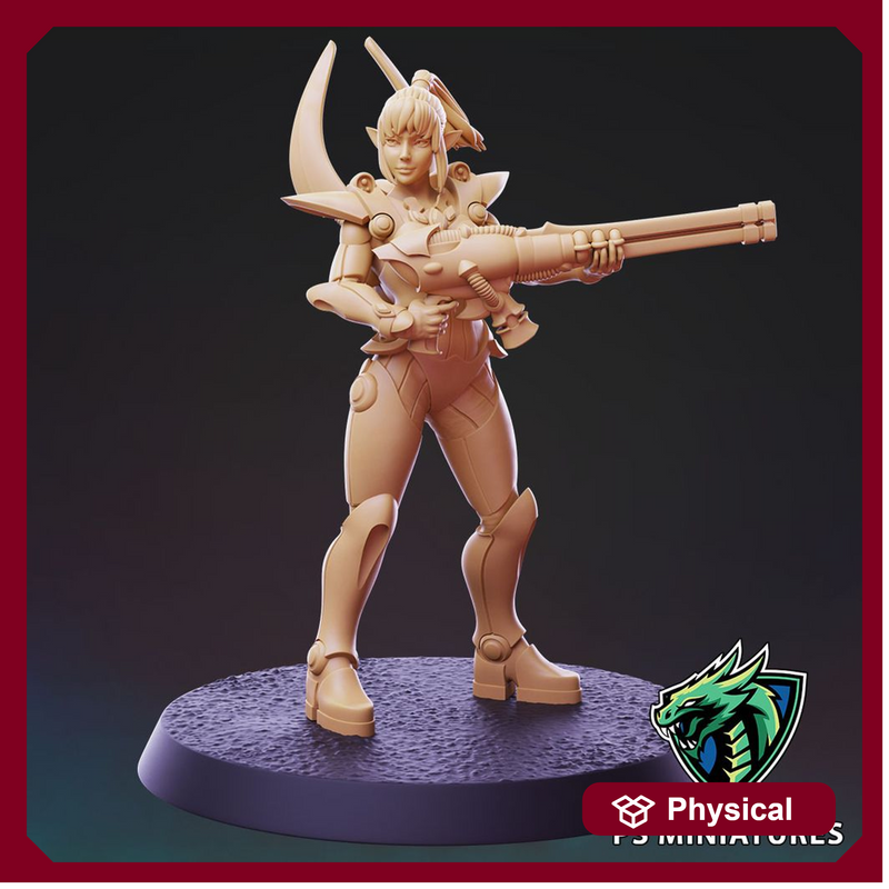 Galaxy Elves - Female Soldier Pose 1